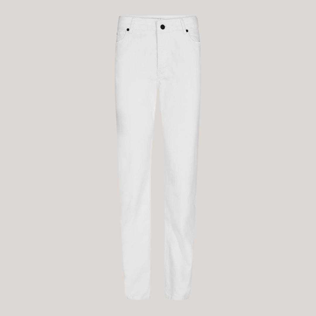 Ivy-lulu Jeans White Hvide Jeans Med Lige Ben Vide
