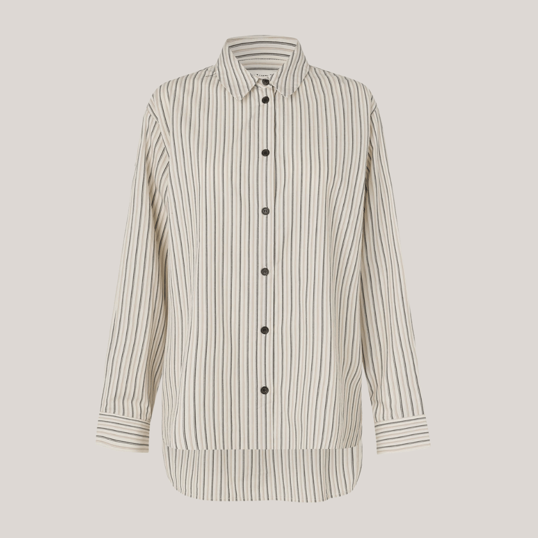 MarinaLL Shirt LS, skjorte med strib