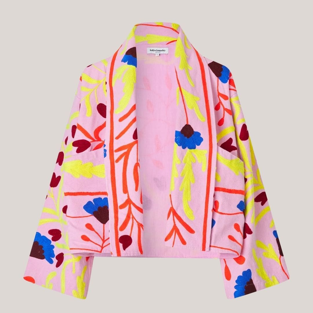 Rumill Jacket Jakke Med Broderi Friske Farver Mønster