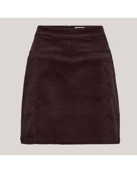 IVY-Sign Flødekoreret Mininederdel, kort fløjls nederdel i brun - Nyheder