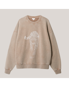 Lala Berlin Sweatshirt Soma cotton washed earth - Sweaters & Strik