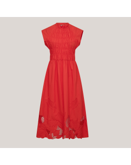 MMAria Mono Dress, orange kjole i bomuld - Mos Mosh