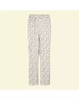 LR-Ada 1 pants, bukser i sand med print - Leveté Room