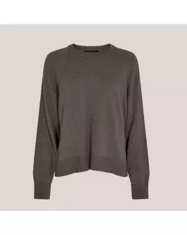 LR-ZOPHIA 9 shirt, striktrøje i brun - Leveté Room