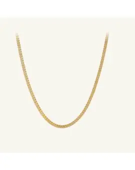 Nora Necklace golden, halskæde med kraftig kæde forgyldt - 