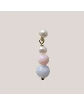 Anaïs Anaïs Earring - Single - ørestik med perler i rosa nuancer - pris pr. stk. - STINE A Jewellery