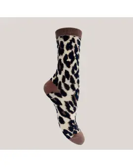 LeonLL Socks, sokker med leopard print - Accessories
