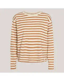 ESSigne LS Striped Top GOTS, langærmet t-shirt i striber - Esmé Studio