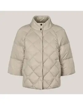 PBO Nikki jacket, kort vattert jakke med korte ærmer i sand - PBO - Philosophy Blues Original