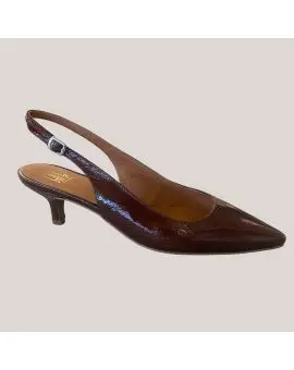 A2950 Mogano Naplack slingback - brown - Sko, Loafers og ballarinaer