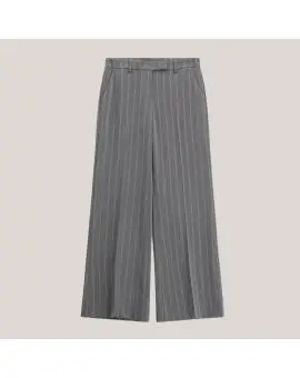 PEX0KHM pants, grå nålestribet bukser - Vinter SALE -50%