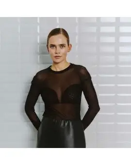 WBLasta LS Mesh Top i sort - 