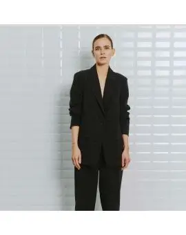 WBL Silja LS Blazer i sort med glimmer sten - 