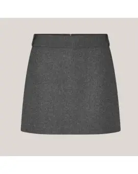 Milea Mini Skirt, kort grå mini skirt i grå - Second Female