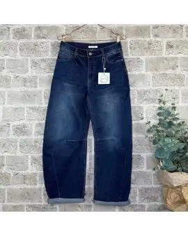 9291 Clio ballon jeans i bl&aring; denim - 