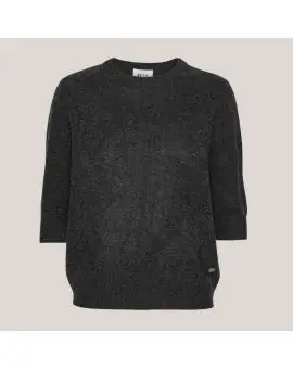 Anna Lady Sleeve, Cashmere strik i Anthracite Grey - Nyheder
