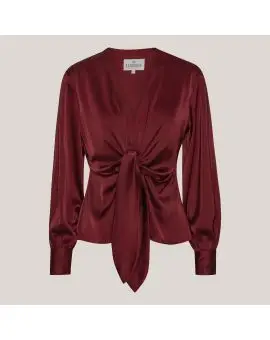 Blair Blouse &ndash; Semi Rich Merlot - 