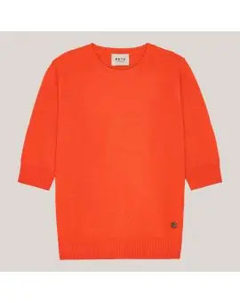 Anna Lady Sleeve, Cashmere strik i orange - BETA Studios