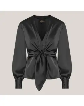 Blair Blouse – Semi Rich Black - Karmamia Bluser & Skjorter