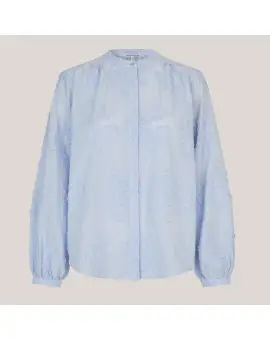 Cavan Shirt, bomulds skjorte i lyseblå - Second Female