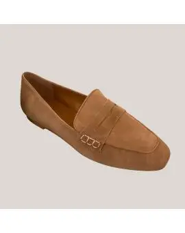 Loafer i ruskind - Couio suede 55 i camel - Sko, Loafers og ballarinaer