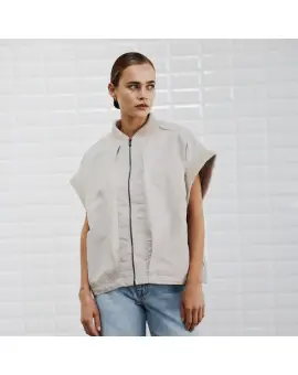 WBL Imperial waistcoat, kort jakke vest i cream - Veste