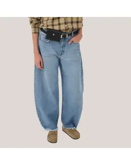 LucyMW 139 Loose Balloon, blå denim jeans - Jeans