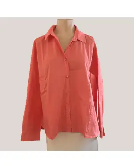 4180 Nadina shirt, bomulds skjorte i pink - Cabana Living