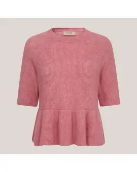 MMThora Frill Strik i rosa med flæsekant - Mos Mosh