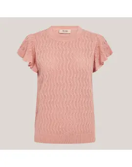 MMGanna Pattern Strik top i peach - Mos Mosh