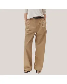 Klara Pant - løs pasform - Safari camel - BETA Studios