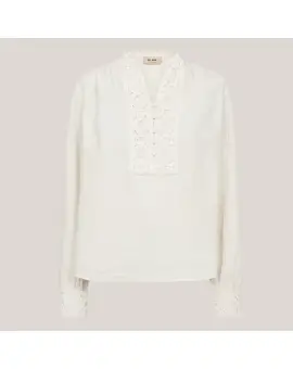 MMEvanda ls Blouse, bluse i cream - Mos Mosh