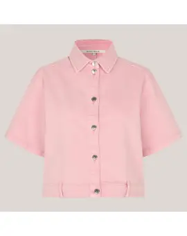 Isella Denim Shirt i lyserød - Second Female