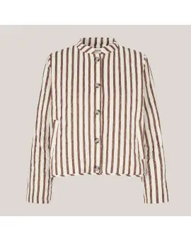 EmiliaLL Jakke i Dark Mokka Strib - Jakker & Frakker