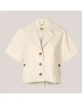 Charlo-kappe, kort jakke i sand - Jakker & Frakker