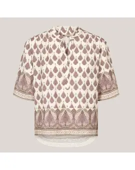 PBOVila blouse, viscose top i Rosa Paisley print - Skjorter & Bluser