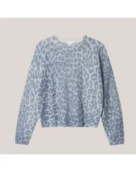 Lala Berlin Jumper Kira alpaca blend light blue leo - Sweaters & Strik
