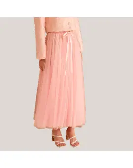 Tulle tyld skirt i Baby pink - Pistache