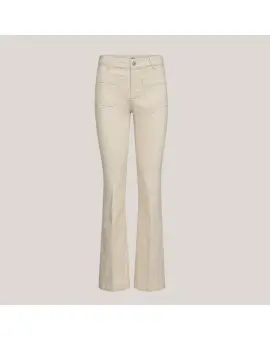IVY-Ann Charlotte Jeans Wash Natural Ecru med lommer foran - Sommer SALE - 50%