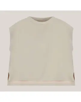 M9990011T Beige - blouse med kort ærme - Imperial Toppe & T-shirts