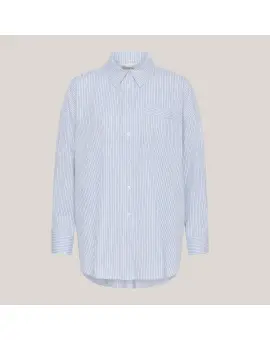 MWFeline Boxy Shirt, skjorte i lyseblå strib - My Essential Wardrobe