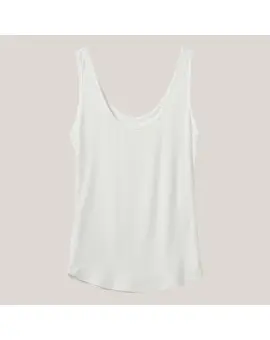 DizaSW Top, Basic rib top i Hvid - Basic