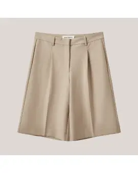 ElsySW Suiting Shorts i Lys sand med skå lommer - Sommer SALE - 50%