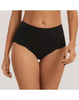 Invisible Highwaist Maxi Trusser - Sort - Lingeri