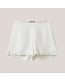 AlixSW Scallop Edge Shorts i Cream - Sommer SALE - 50%