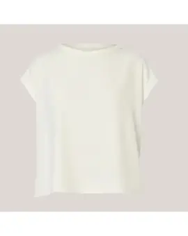 M9990011T Vaniglia - Tee med korte ærmer og krave i off. white - Toppe &  T-shirts