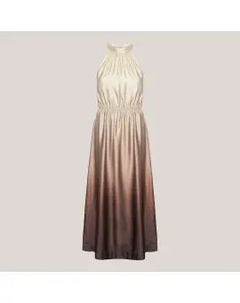 Lulu Dress - Semi Rich Gradient Brown - Kjoler