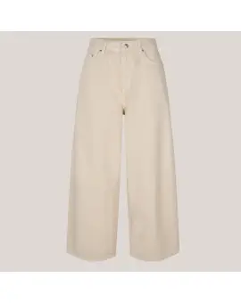Reece Trousers, barrel jeans i ecru - UDSALG