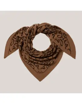 Lala Berlin Triangle Lalagram str. M cashmere - Tawny - Accessories