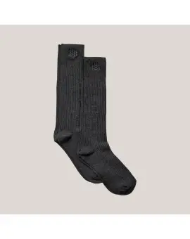 BeathaSW knæ høje sokker-Dark grey melange - Accessories